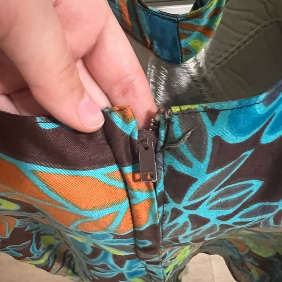 70s Floral Mini Dress - Multicolor - Picture 5 of 6